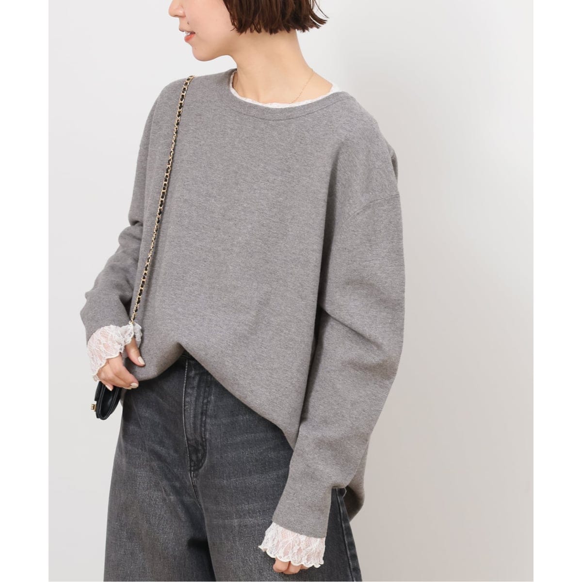 ラムウールボートネックルーズプルオーバー | ジャーナルスタンダード