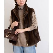 ジャーナルスタンダード レリューム(JOURNAL STANDARD relume)の《追加》スタンドカラーファーベスト