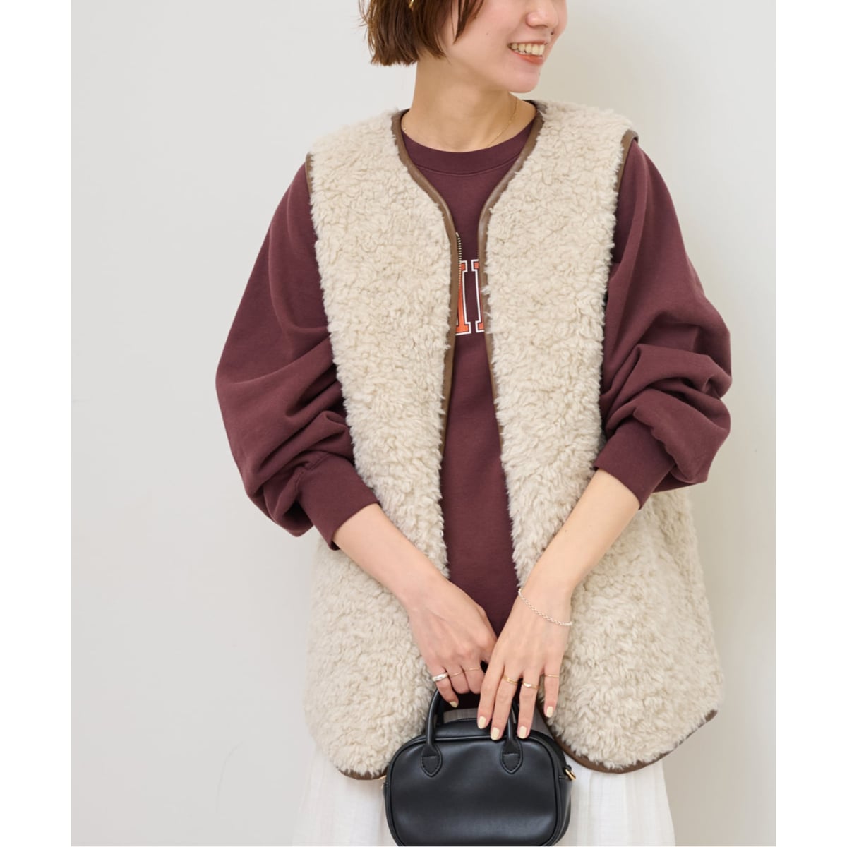 WEB限定追加》シープフェイクファージップベスト | ジャーナル