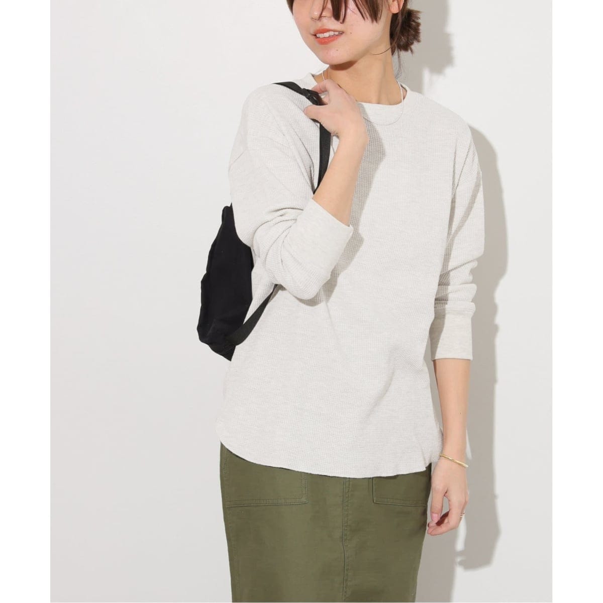 ウィリーチャバリア 23AW ワッフルレイヤードロングスリーブTシャツ