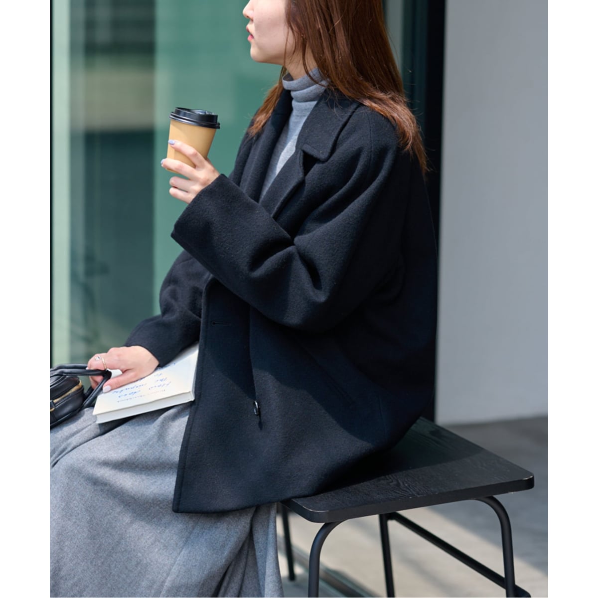 WEB限定追加》尾州ウールショートPコート | ジャーナルスタンダード