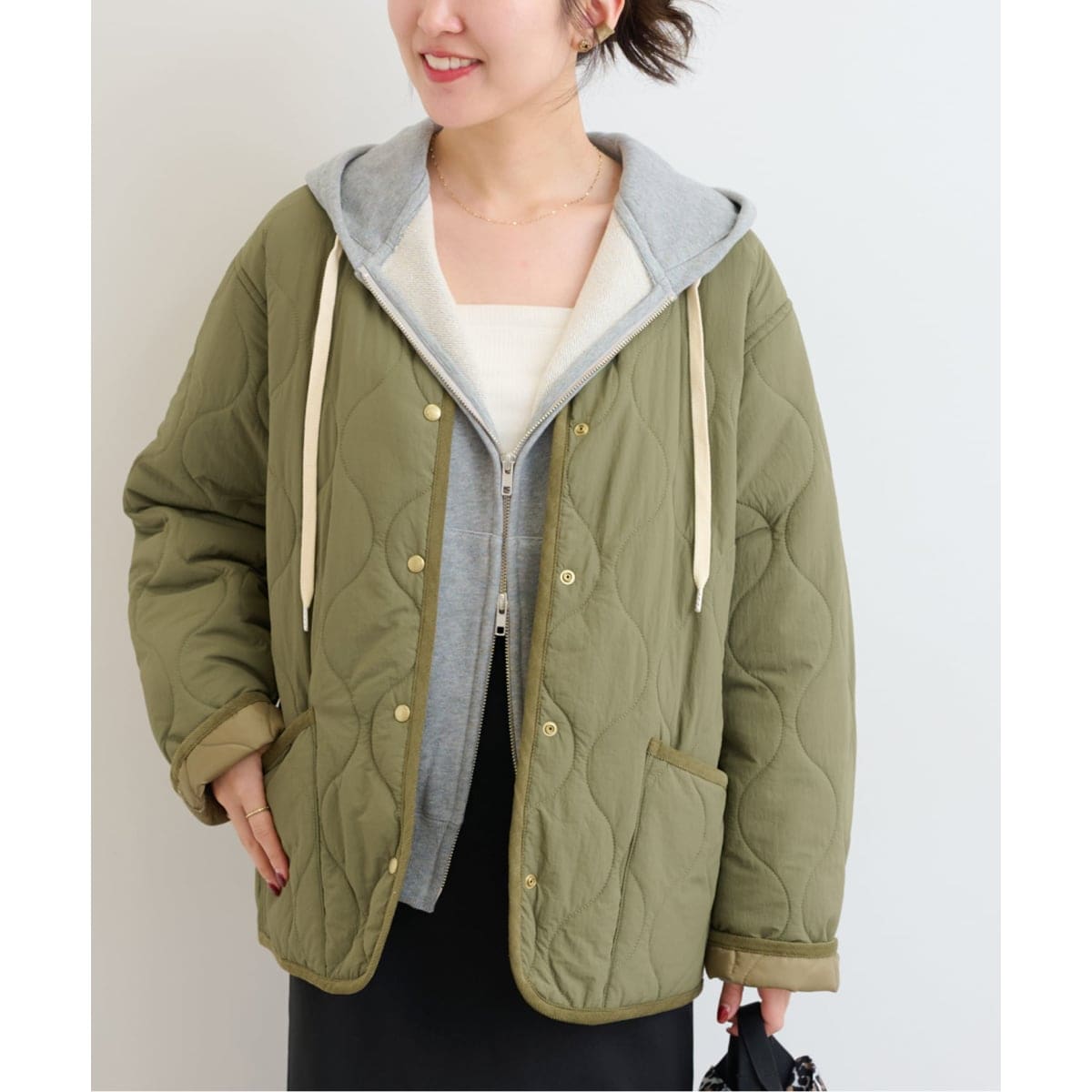 《追加2》コクーンキルティングブルゾン