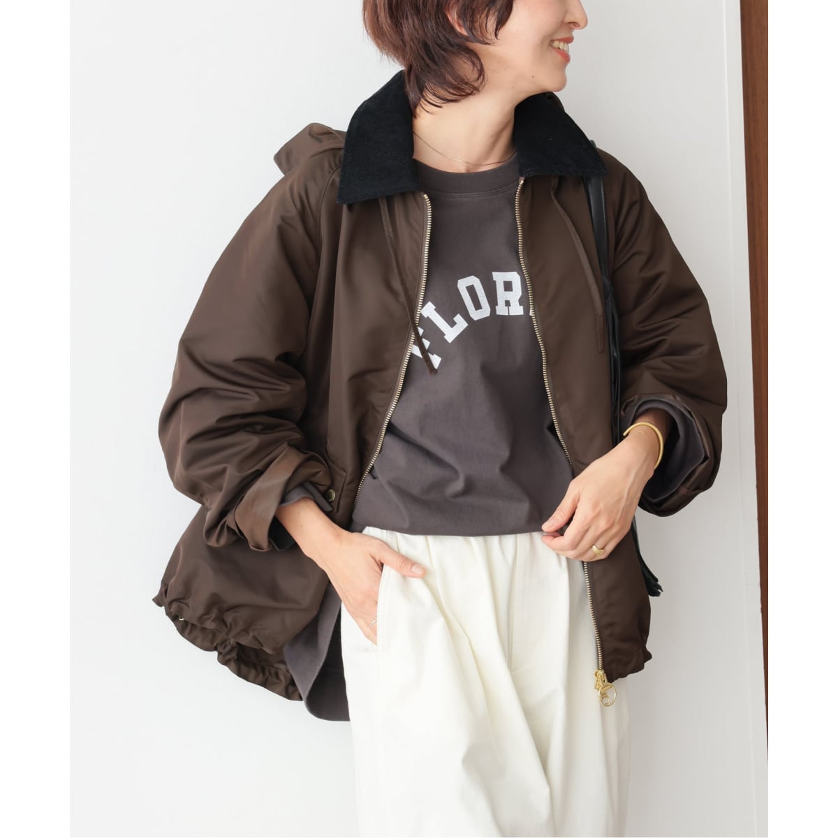 追加2》カーリーフェイクムートンVネックジャケット | ジャーナル