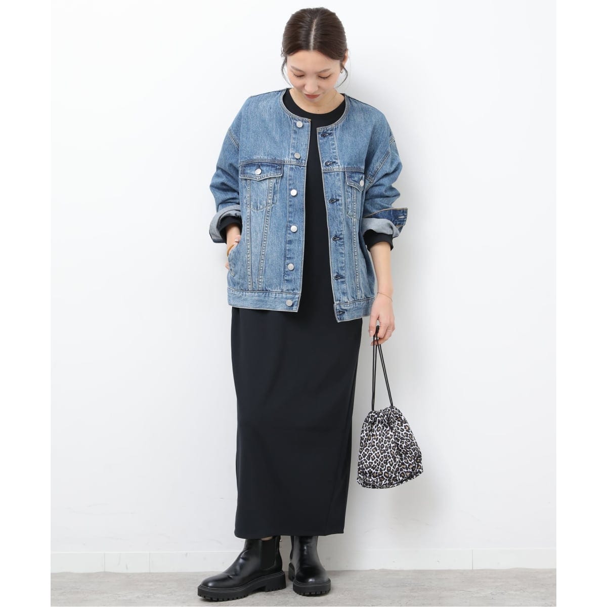 スウェットライクハーフジップワンピース | ジャーナルスタンダード