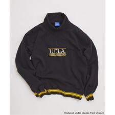 UCLA×relume ヴィンテージ加工スウェット/ハーフジップ・ヘンリー・クルー