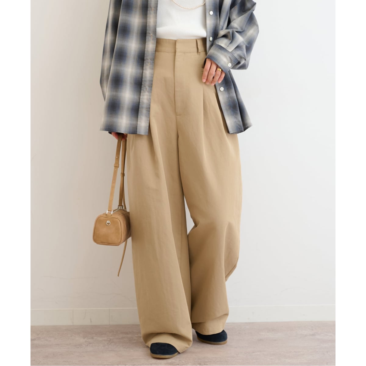 JOURNAL STANDARD リネンタックキュロット 38 ベージュ JOURNAL STANDARD（ジャーナルスタンダード）の「《追加3》リネン