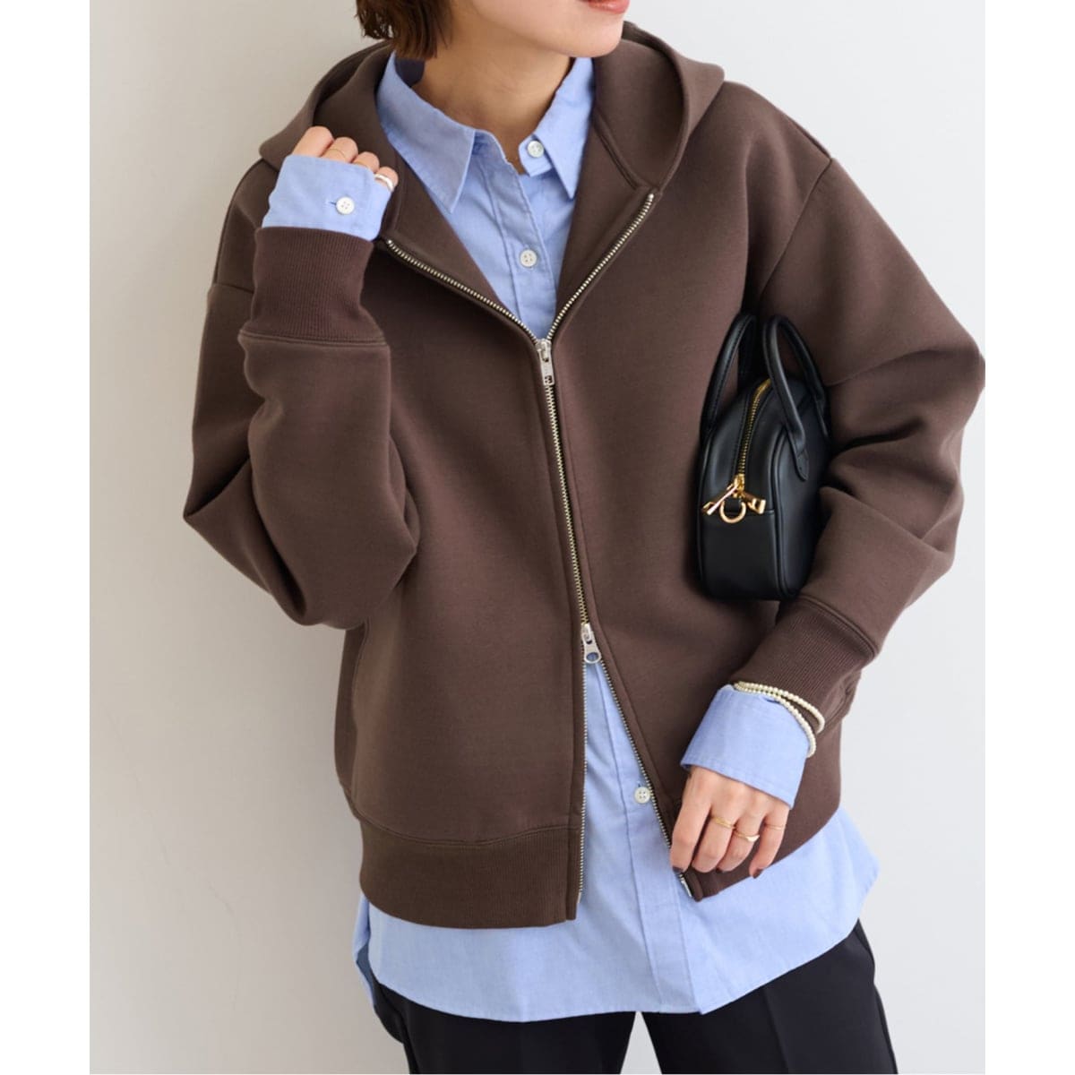 ジャーナルスタンダードレリューム　フーディーコンパクトブルゾン　ジップパーカー 追加》フーディーコンパクトブルゾン | ジャーナルスタンダード