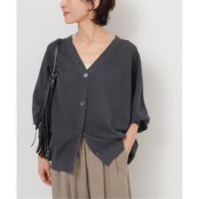 《予約》［26SS新作］リネンミックスシアーVネックカーディガン