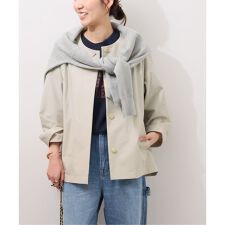 《追加》［撥水 / UVカット］【SPENSIERATO】クルーネックコクーンブルゾン