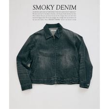 《予約》スモーキーデニム 11oz ジップブルゾン