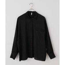 【ARCHIVE STANCE】satin stripe dolman shirt