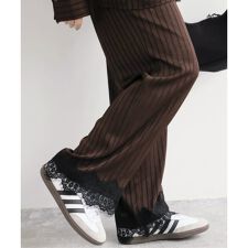 【ARCHIVE STANCE】 satin stripe easy pants