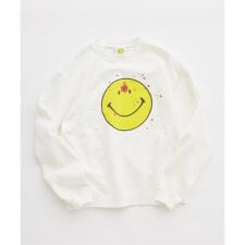 スマイリーフェイス 別注フェードプリント スウェット