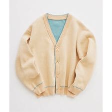 ドライタッチ ブークレ Vネック カーディガン