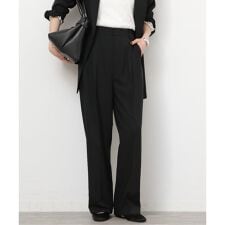 ［UVカット / 防シワ］ウォッシャブルストレッチタックパンツ