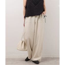 アセテートスラブストレッチベイカーパンツ