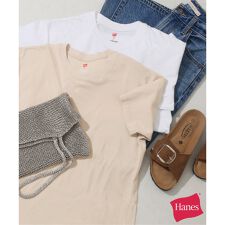 <2枚セット>別注【Hanes / ヘインズ】ウォッシュドコットン Tシャツ