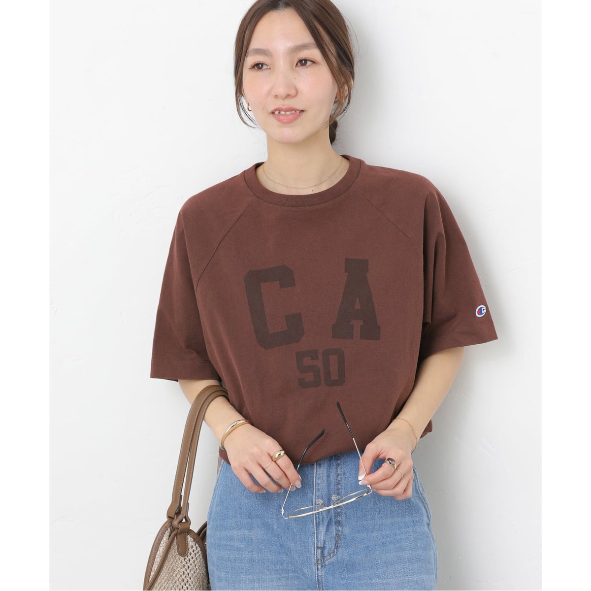 [�}���C]�ʒ��yChampion/�`�����s�I���z16s/1 Jersey TEE Bleach Wash�FT�V/�W���[�i���X�^���_�[�h �������[���iJOURNAL STANDARD relume�j �u���E��