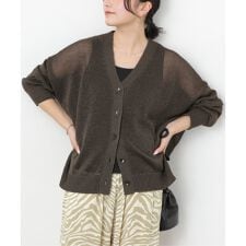 《追加予約 / 新色》PEリネンルーズVカーディガン