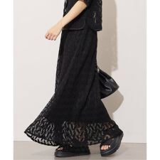 【TORRAZZO DONNA/トラッゾドンナ】ジオメトリックレーススカート