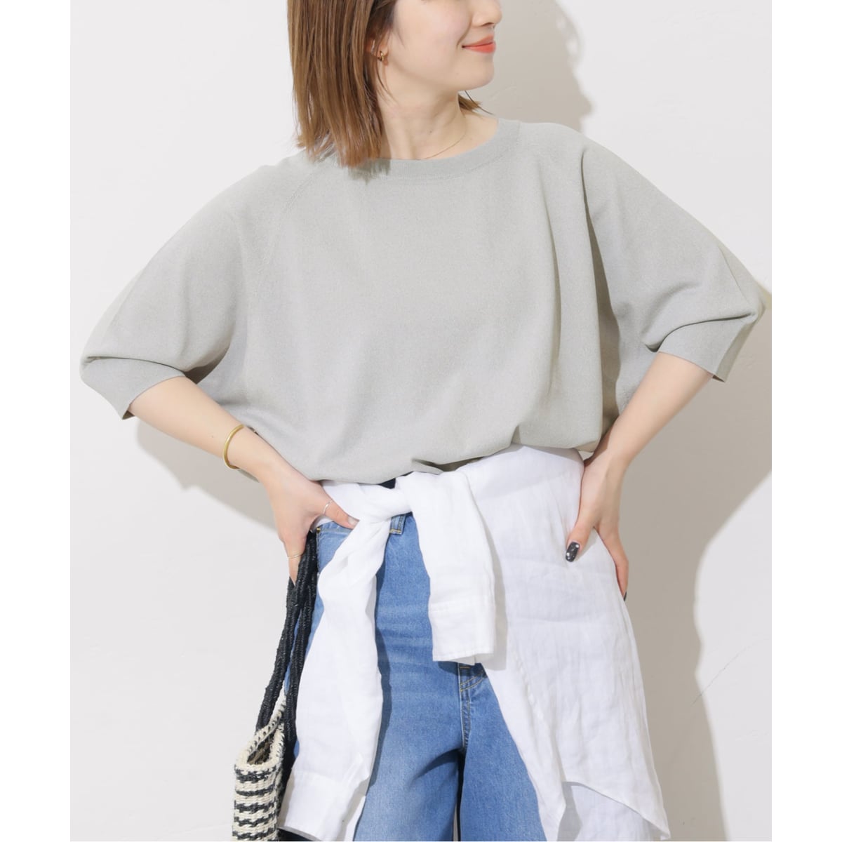新品☆レリューム　ウォッシャブルクルーネックプルオーバー　ナチュラル WEB限定追加》ウォッシャブルクルーネックプルオーバー◇ | ジャーナル
