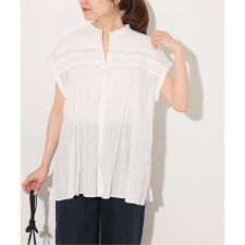 《予約》［26SS新作］コットンボイルクリンクルピンタックフレンチ