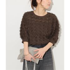《追加予約 / 新色》フリンジハーフスリーブプルオーバー