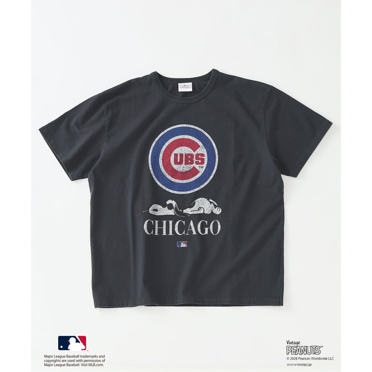 PEANUTS / ピーナッツ 別注 MLB ベースボール プリントTシャツ