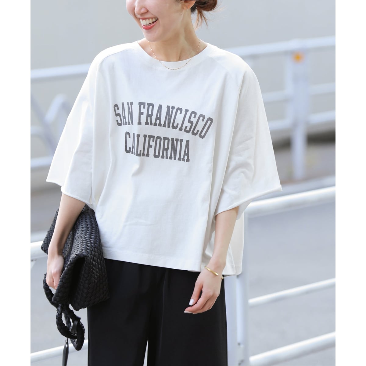新品同様　今季完売品　ジャーナルスタンダード　レリューム　38 スーパー120 追加予約》カットオフワイドロゴTee | ジャーナルスタンダード