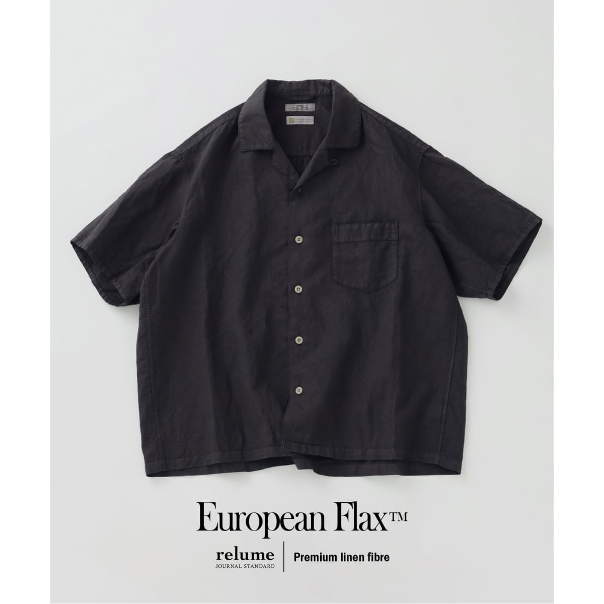 European Flax / ヨーロピアンフラックス ガーメントダイ リネン 半袖 