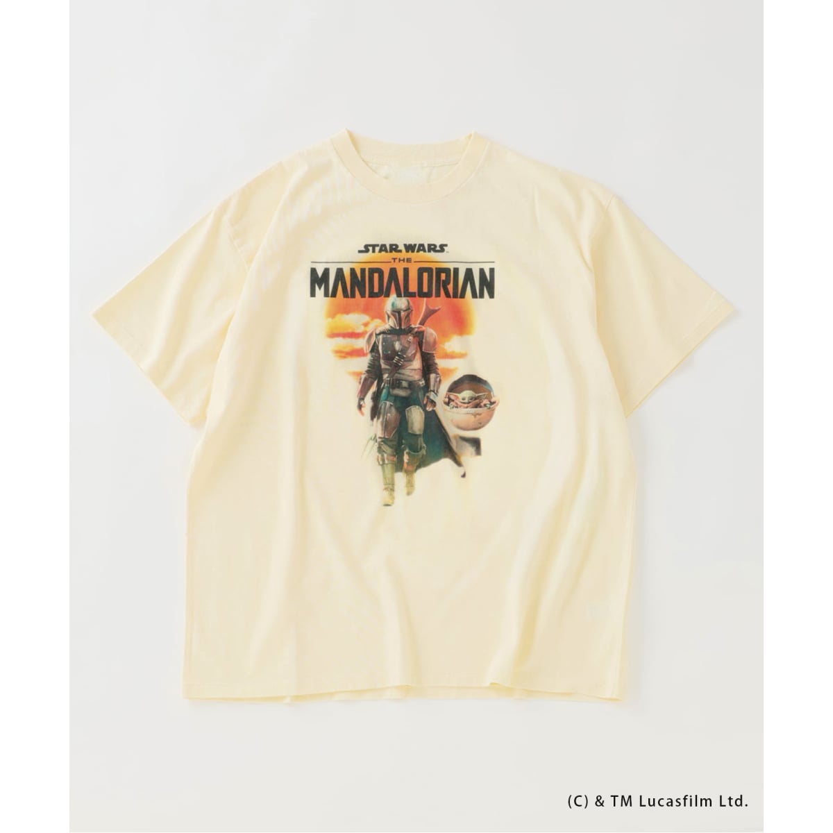 スター・ウォーズ/マンダロリアン・アンド・グローグー 別注 プリントT