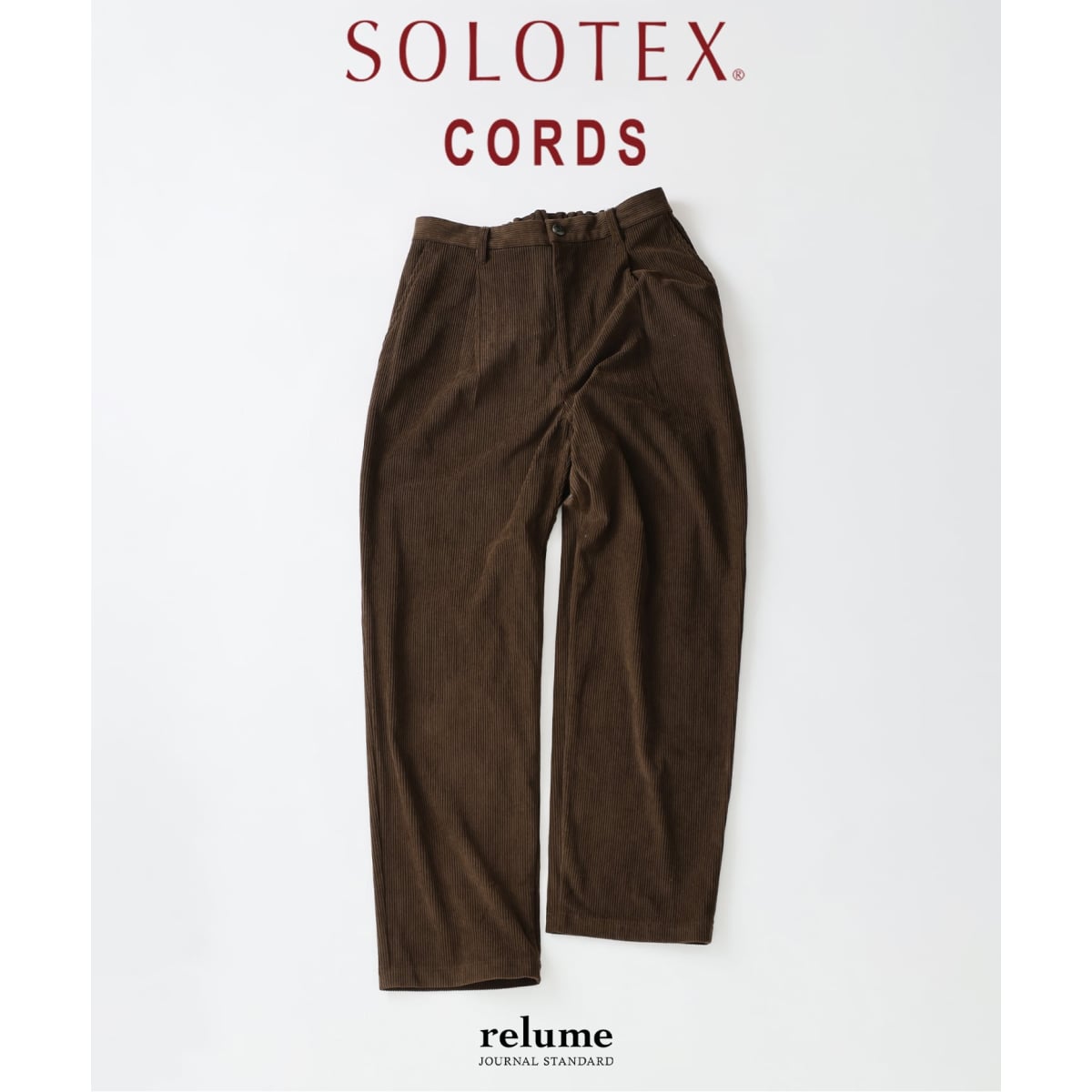 テック ”SOLOTEX(R)” コーデュロイ オーバルイージースラックス 