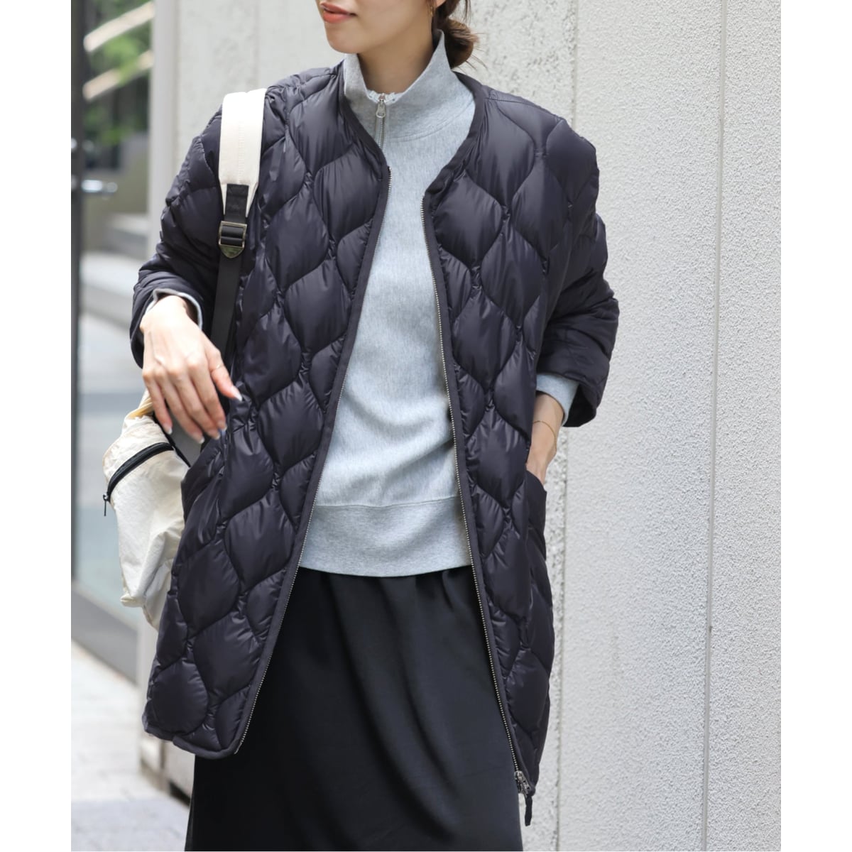 JOURNAL STANDARD relumeコートアウターポンチョグレー ピュア