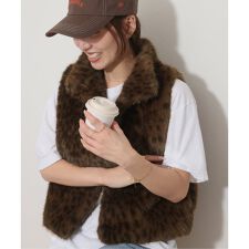 ARCHIVE STANCE/アーカイブスタンス】 fake fur mini vest 