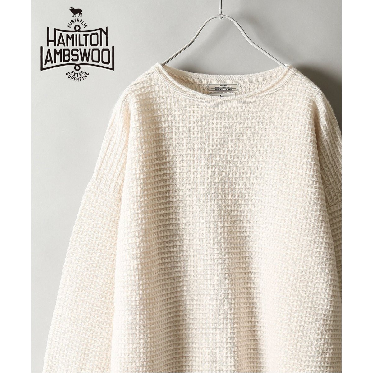 HAMILTON WOOL 100% ワッフルニット | ジャーナルスタンダード