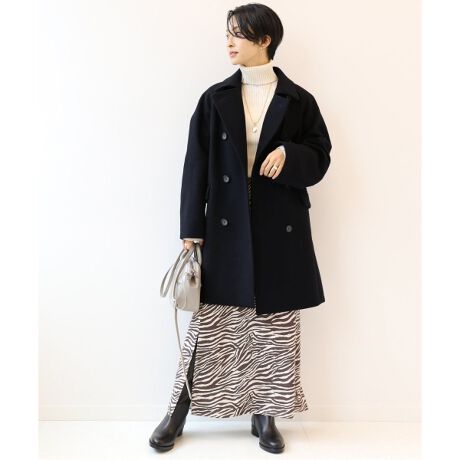 WOOL モッサメルトン Pコート◇ | ジャーナルスタンダード レリューム 