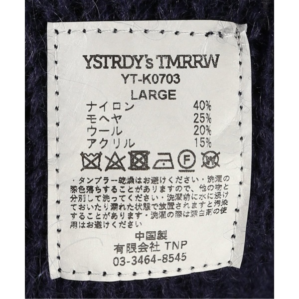 YSTRDY'S TMRRW / イエスタデイズトゥモロウ】 モヘアバギーセーター