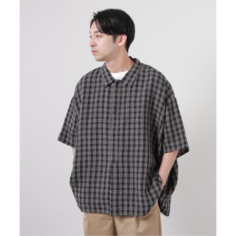 J.S Homestead】10XL リネン チェックシャツ | J.S.ホームステッド 