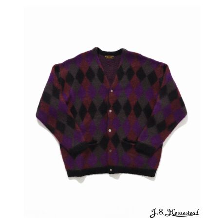 J.S.Homestead】5G KID-MOHAIR WJQ RETRO ARGYLE C/D | J.S.ホーム 