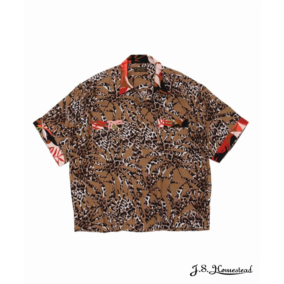 J.S.Homestead】CRAZY PATTERN BOWLING S/S | J.S.ホーム
