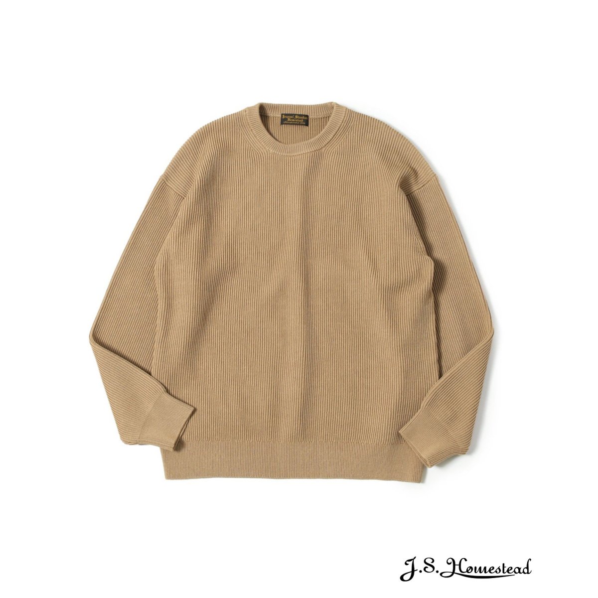 J.S.Homestead】TWSIT RIB COTTON CREW KNIT | J.S.ホームステッド