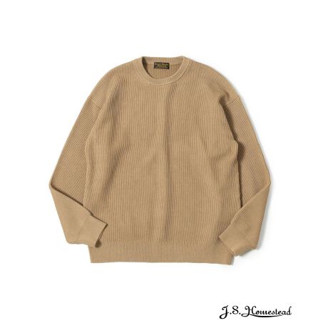 J.S.Homestead】TWSIT RIB COTTON CREW KNIT | J.S.ホームステッド 