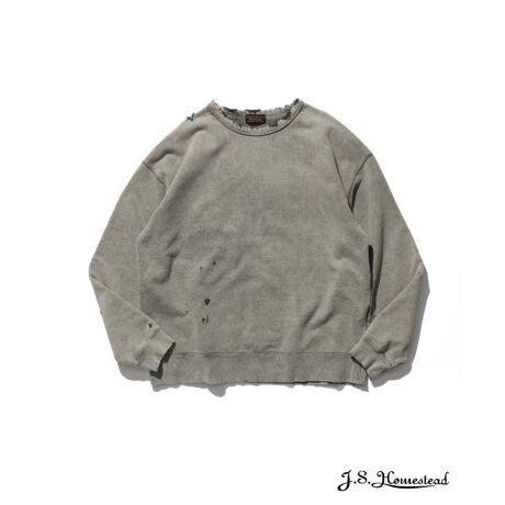 追加》【J.S.Homestead】パシフィック ウラケダメージ クルーネック 