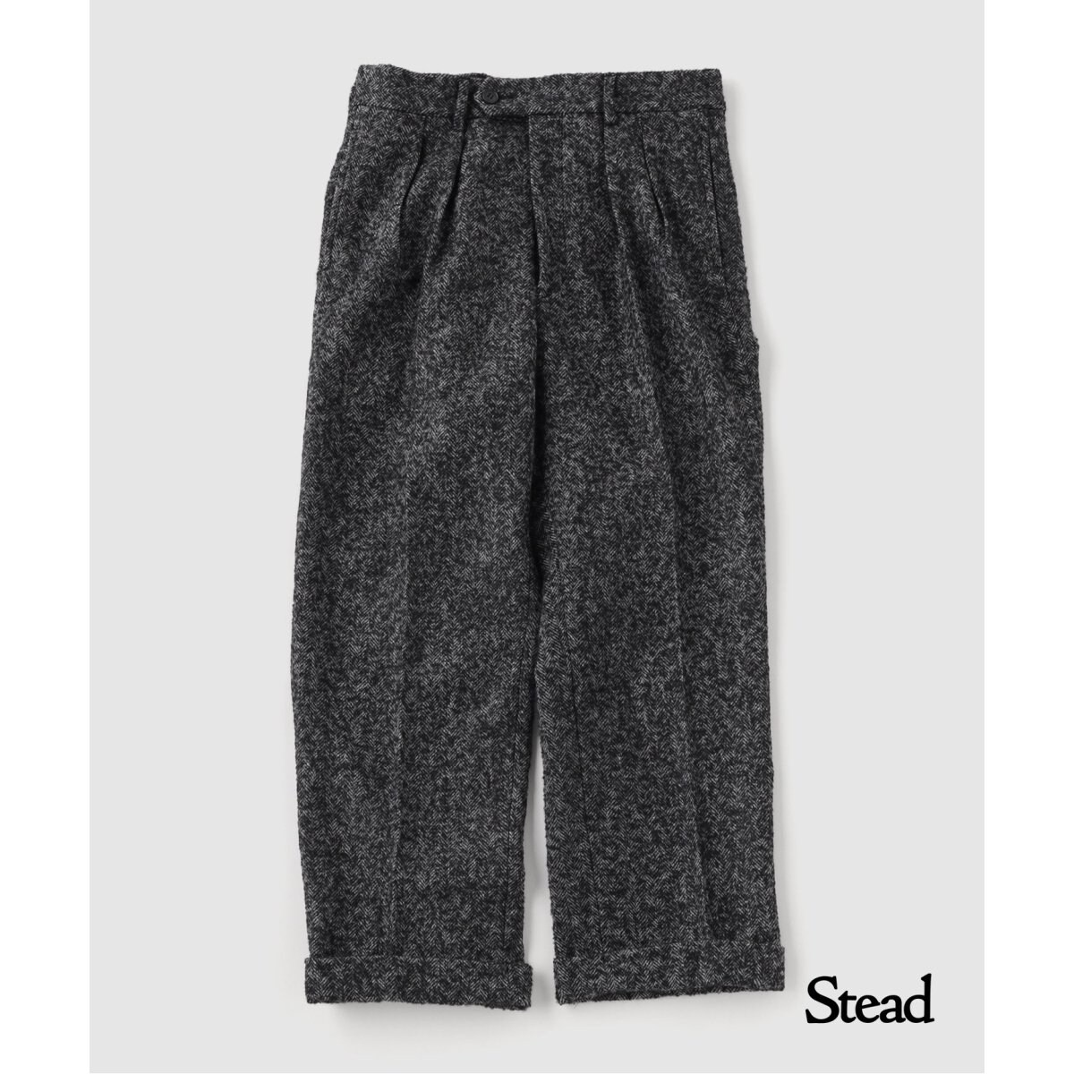 J.S.stead/Stead 2タック スラックス 美品 J.S.Homestead / Stead ブークルツィード 2タックスラックス | J.S.