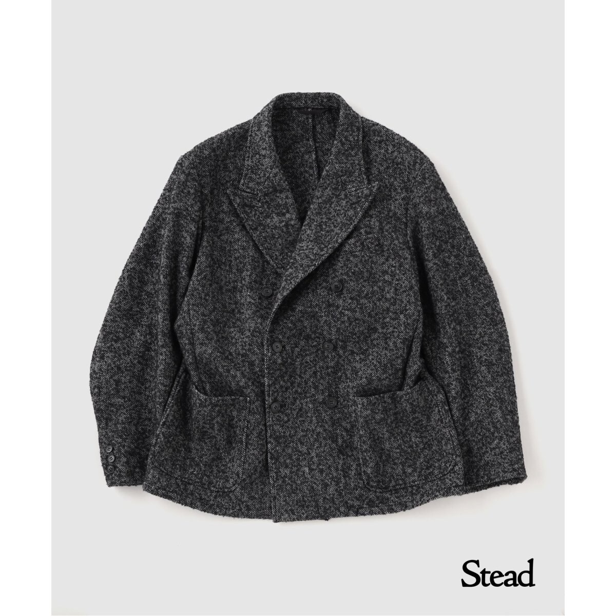 J.S.Homestead / Stead ブークルツィード ダブルテーラードジャケット