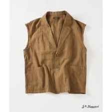 J.S.Homestead / ヘリンボーン スリーブレス ジャケット