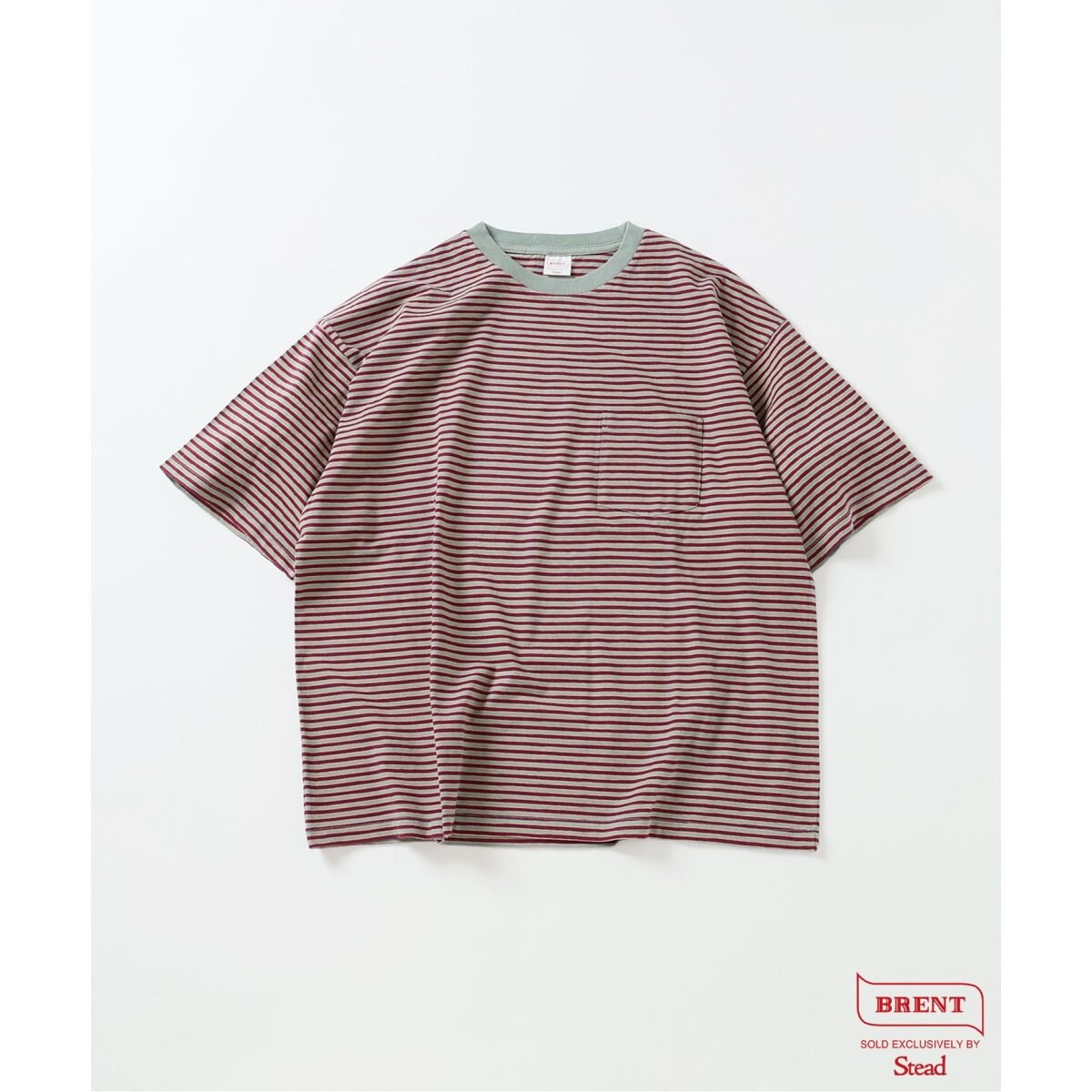 FAHERTY BRAND ボーダー ポケット Tシャツ ソルトウォッシュ RRL Ralph Lauren FAHERTY BRAND (ファリティ ブランド) 本藍