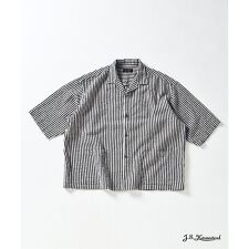 J.S.Homestead / ストライプ リラックス ボックス オープン シャツ