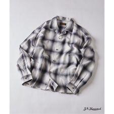 J.S.Homestead / リラックス オンブレ オープン カラー シャツ