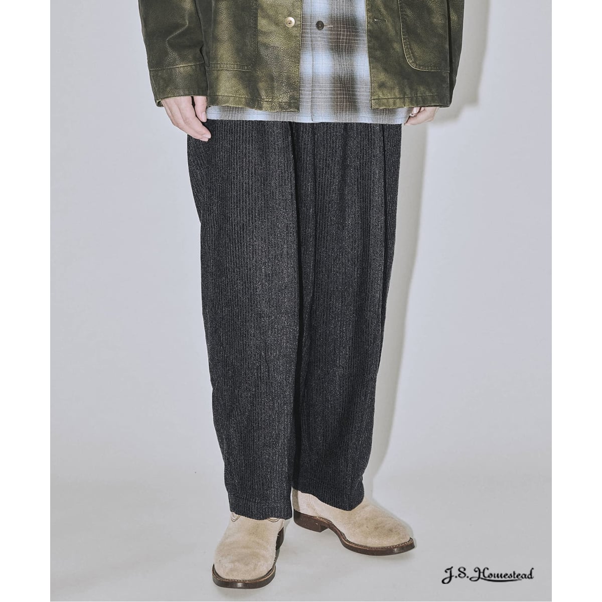 J.S.Homestead / Stead ブークルツィード 2タックスラックス